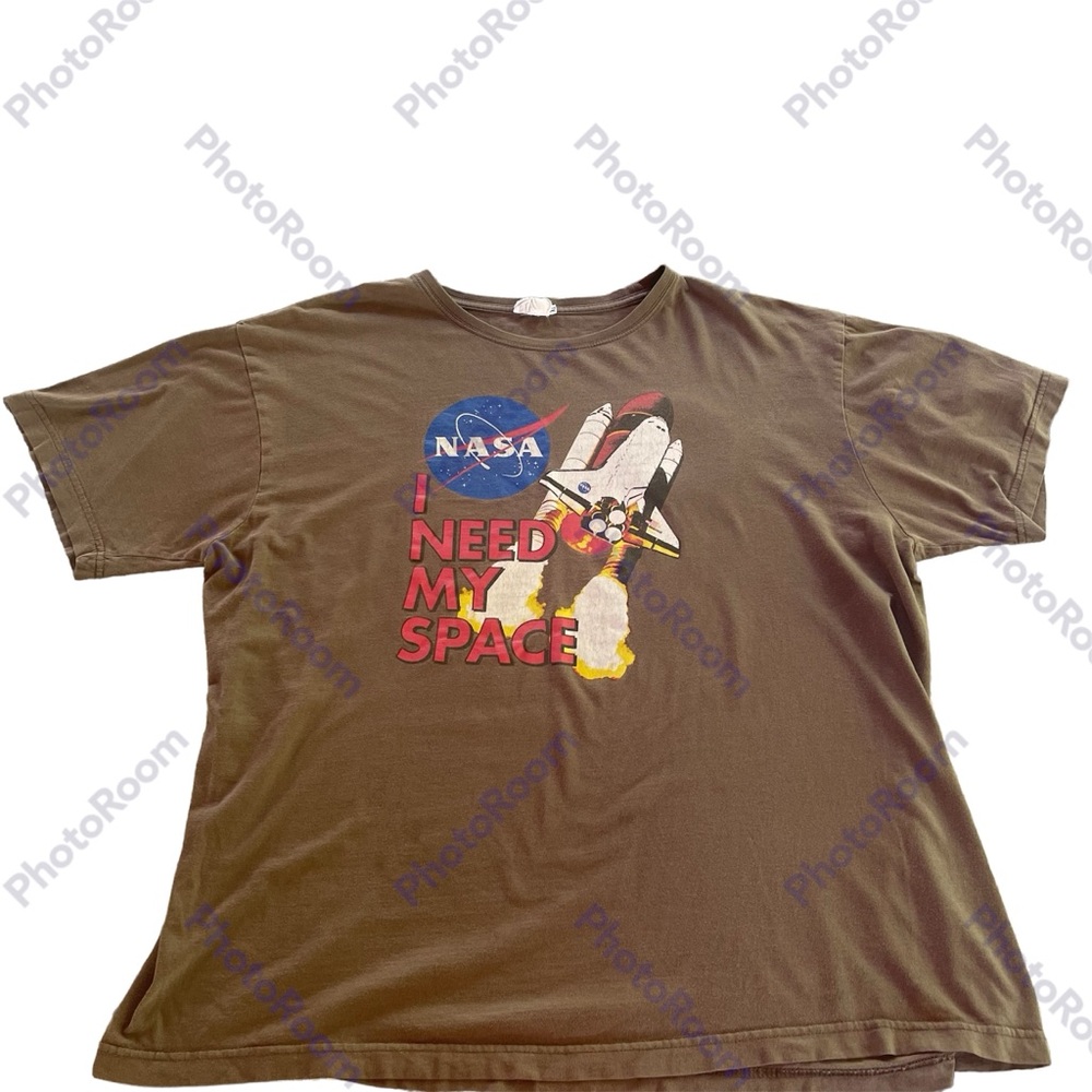 Vintage NASA Short Sleeve T Shirt, XL, Rocket, I Need My Space